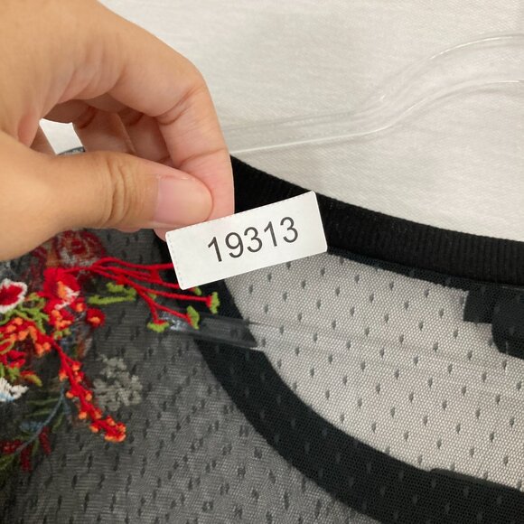 New Torrid Black Mesh Floral Embroidered Flare Sleeve Feminine Top 4X Whimsigoth - Picture 12 of 12